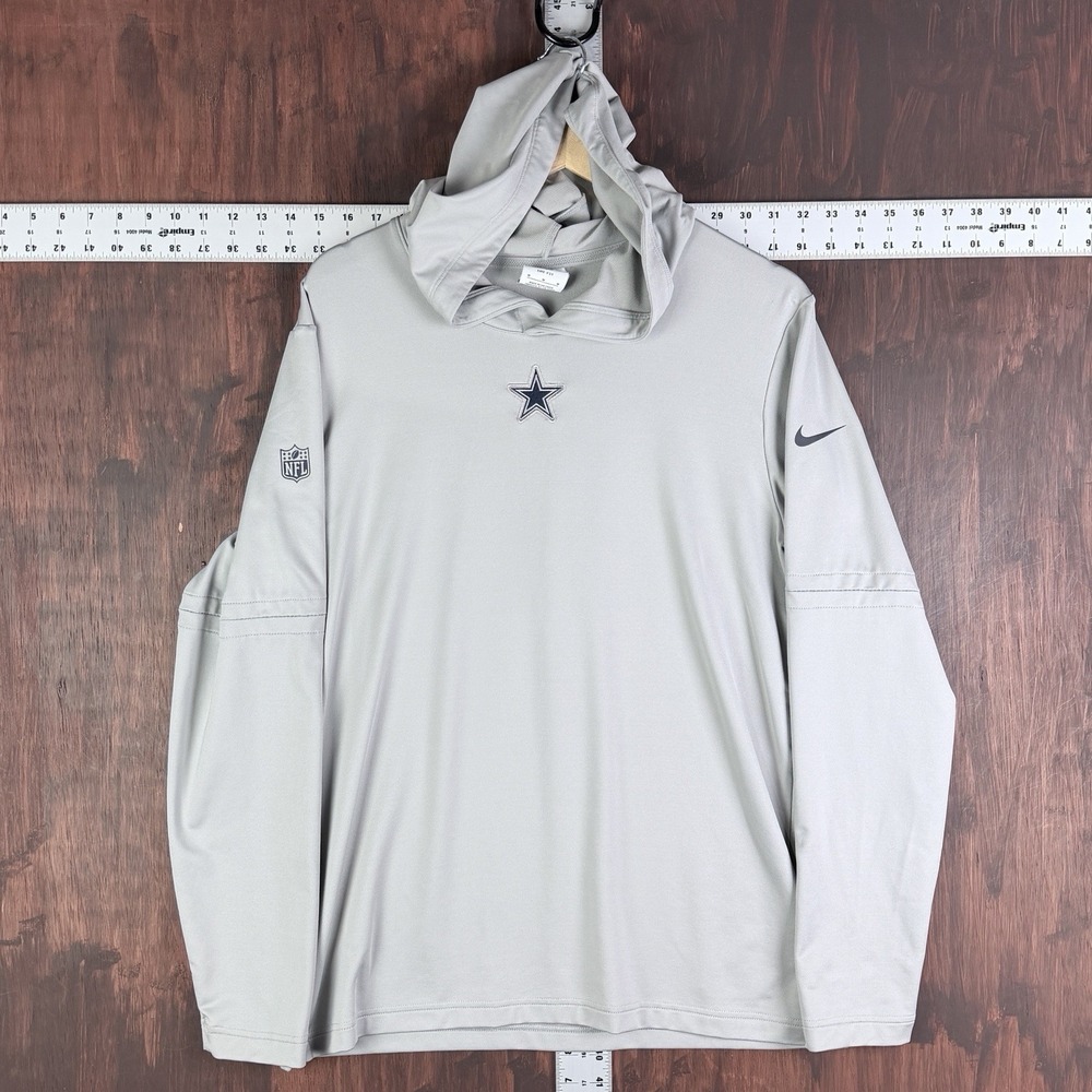 Nike Dallas Cowboys Sideline Player Long‎ Sleeve Lightweight Hoodie Men Medium